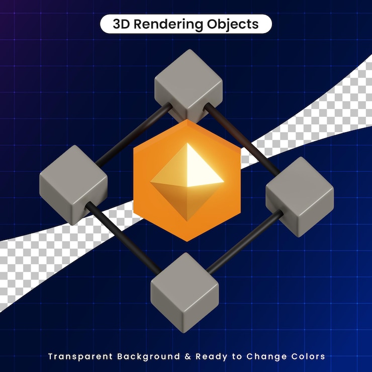 PSD 3d nft blockchain