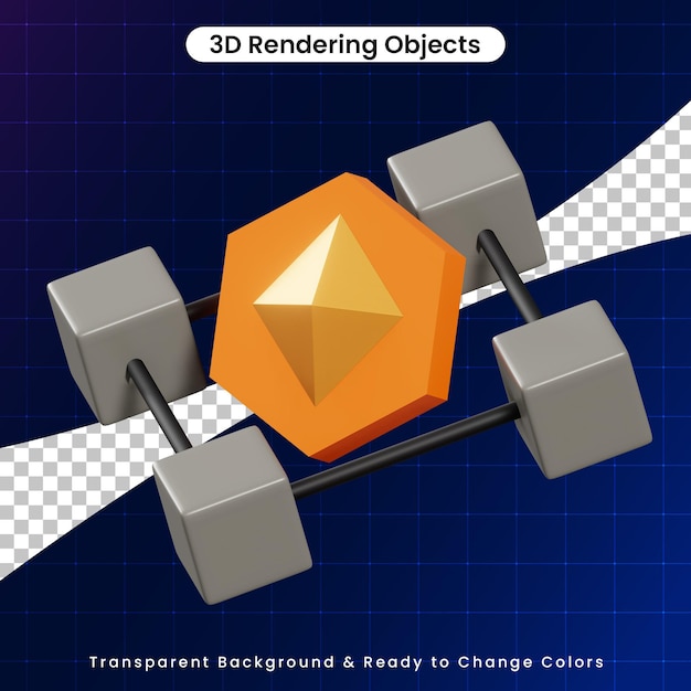 PSD 3d nft-blockchain