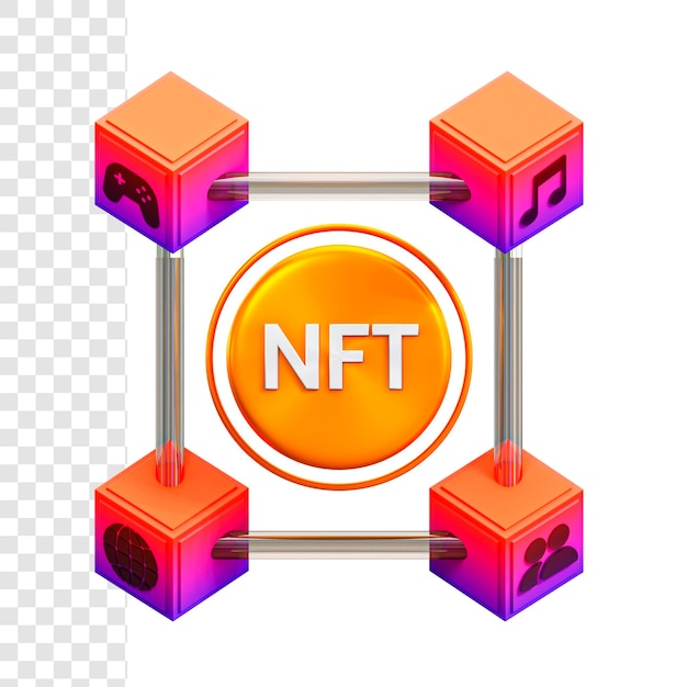 PSD Трехмерная цепь nft