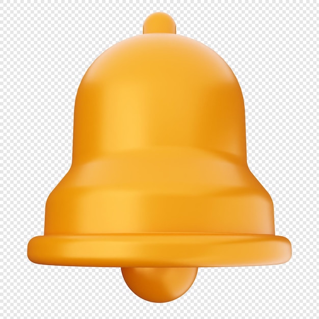3d notification icon bell alert reminder