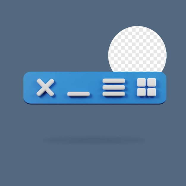 PSD 3d notification icon ui