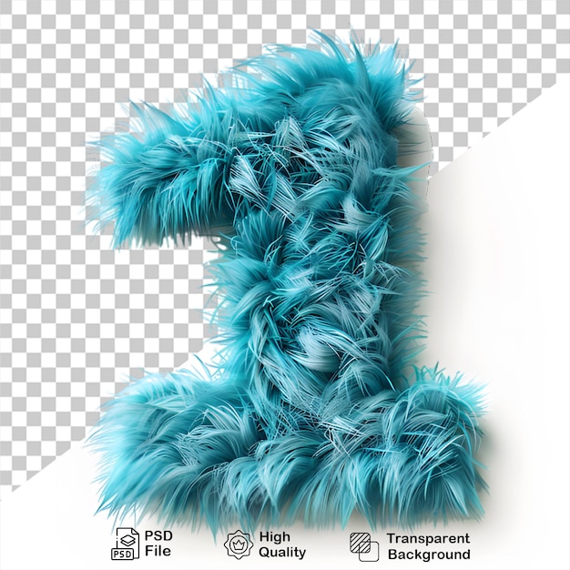 PSD 3d numero 1 tipografia numero di mostro file png