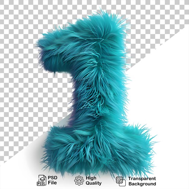 3d number 1 typography monster number png file