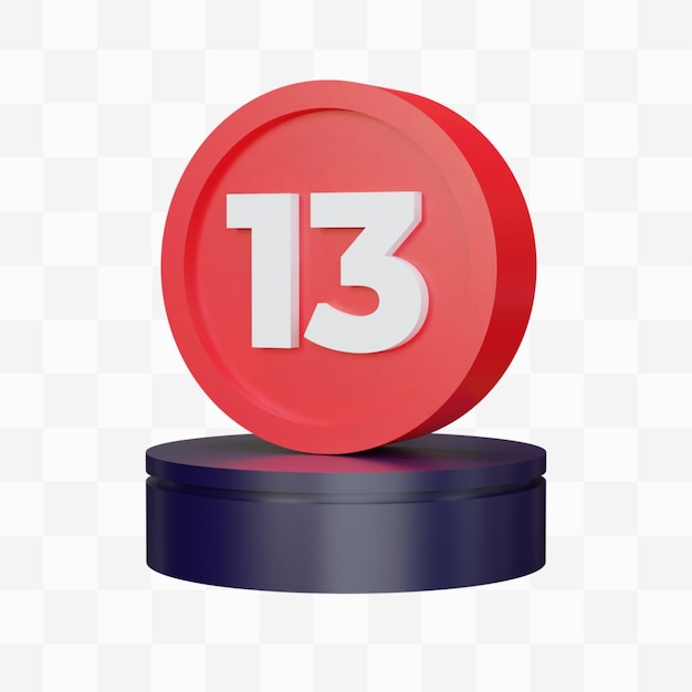 PSD 3d number 13