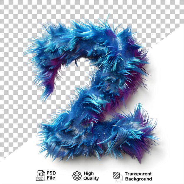 PSD 3d numero 2 tipografia numero di mostro file png