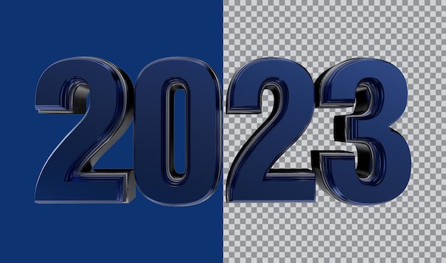 PSD 3d 숫자 2023