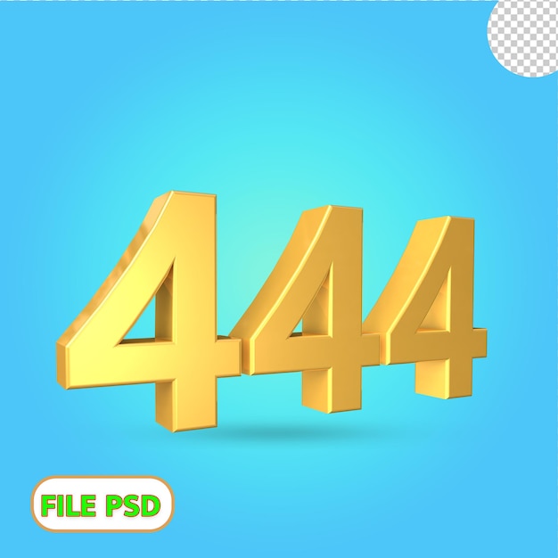 3d number 44