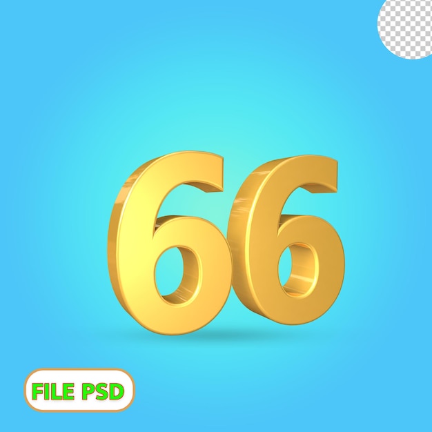 3d number 666