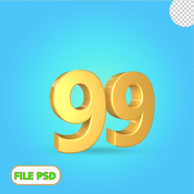 3d number 99