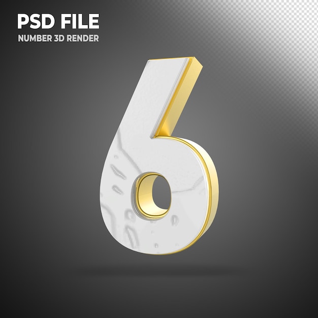 PSD 3d 숫자 골드 스타일