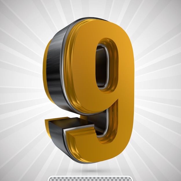 3d number rendering