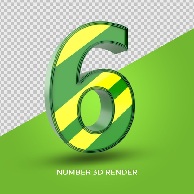 PSD 3d numbers for sale text yellow green colors