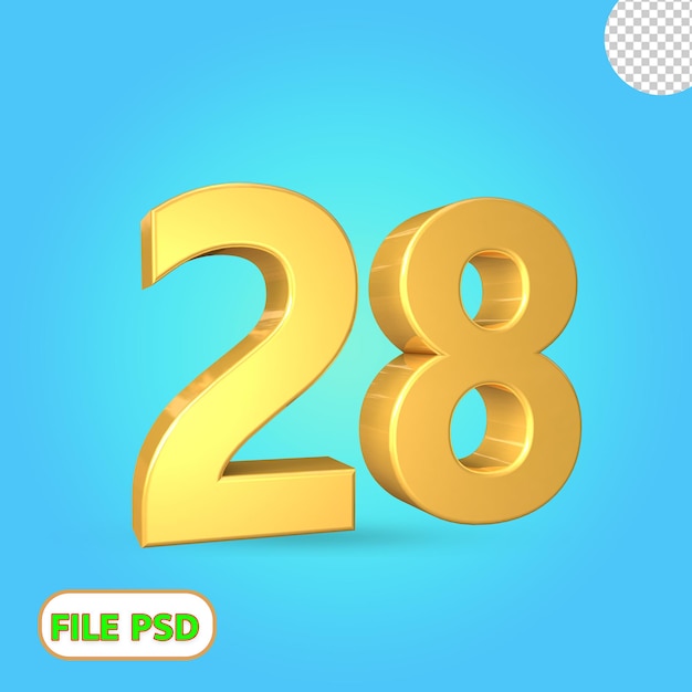 3d-nummer 28