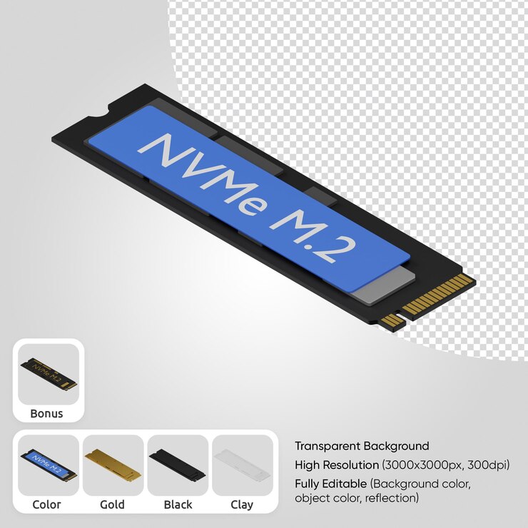NVMe SSD 3D 모델