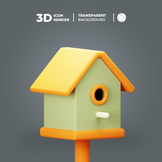 Birdhouse dell'oggetto 3d