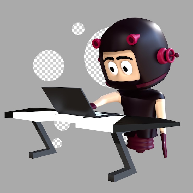 PSD 3d object character mascot 14