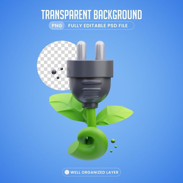 PSD 3d object eco plug