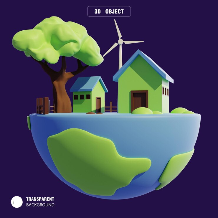 PSD 3d object eco