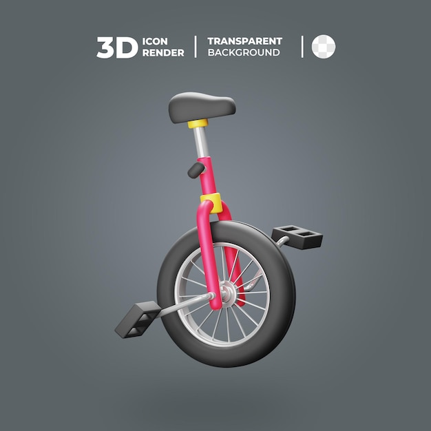 PSD 3d object monocycle