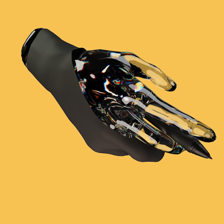 PSD 3d object rendering hand draw