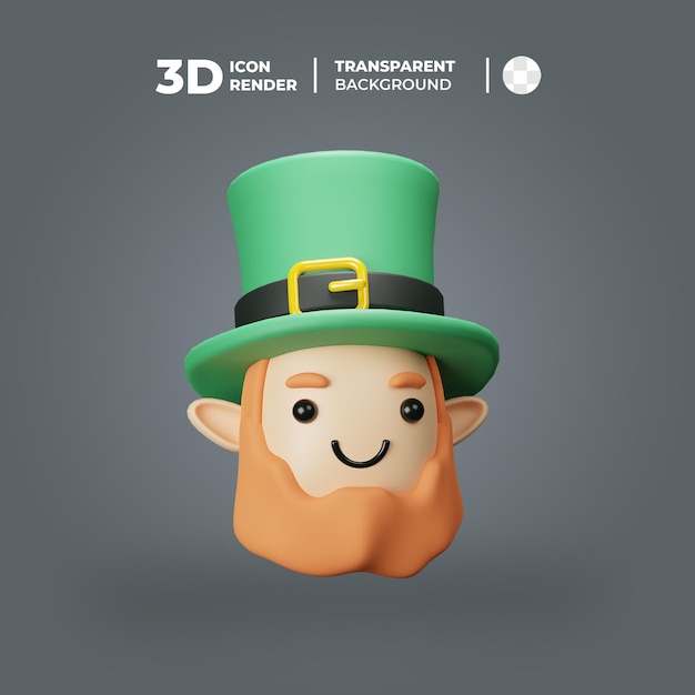 3D-object St Patrick Leprechaun