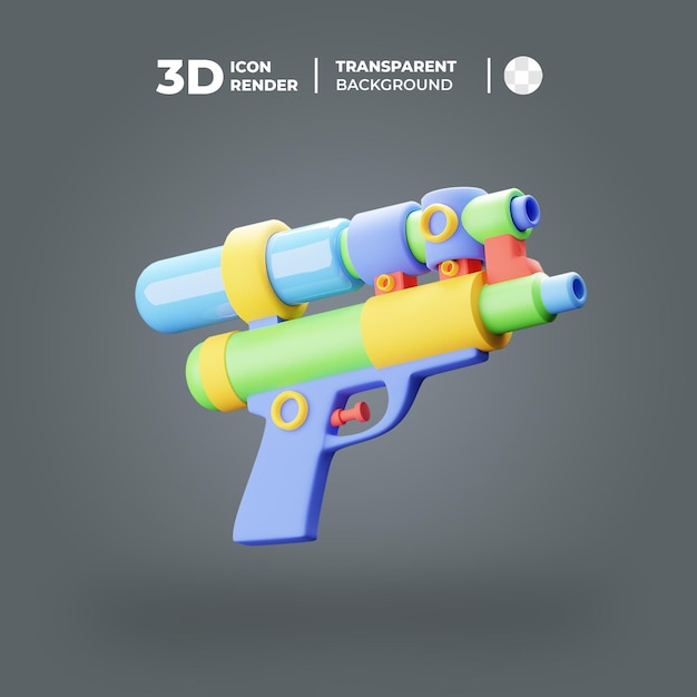 PSD 3d object toy water gun