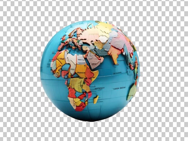 PSD 3d world globe на фоне объекта