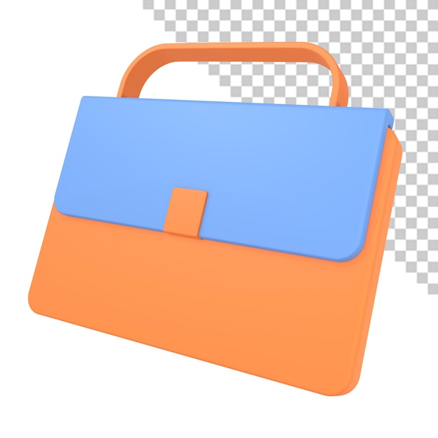 3d office bag icon