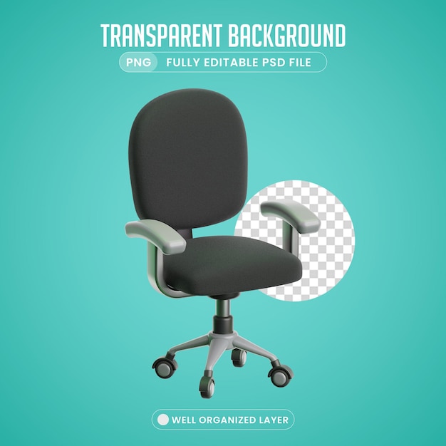 3d office chair png