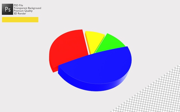 PSD 3d okrągły projekt diagramu