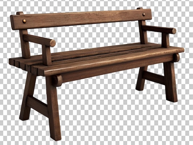 PSD 3d di old wooden bench sullo sfondo dell'oggetto