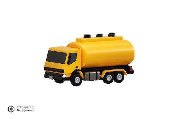 3d olie tanker icoon concept van olie benzine of diesel tanker icoon vector illustratie