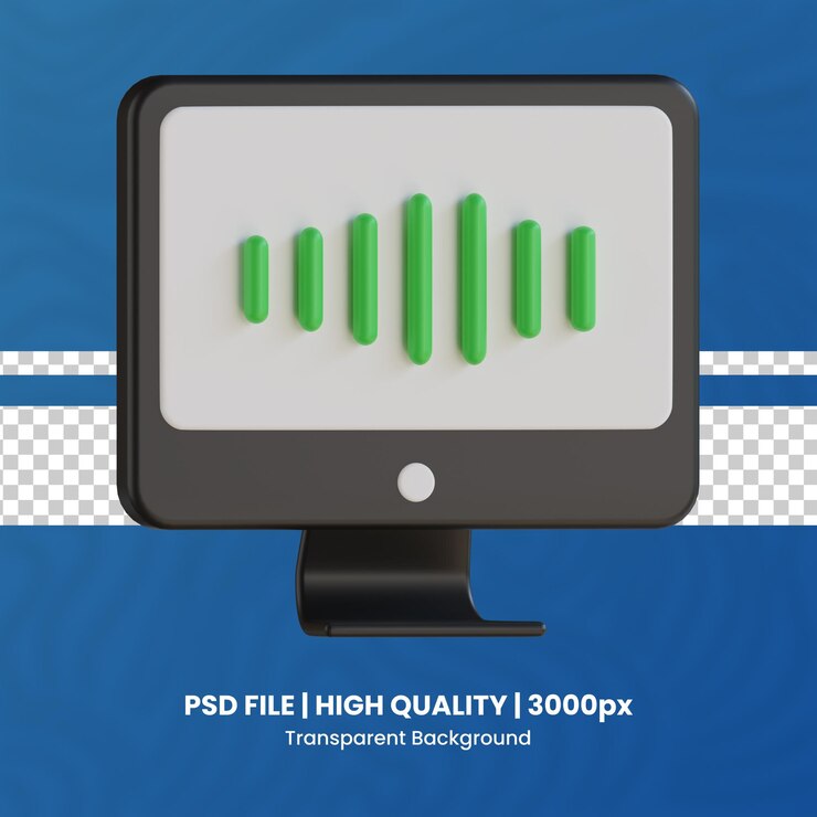 PSD 3d online radio frequency high quality render transparent background radio 3d render icon pack