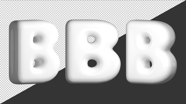 3D-ontwerp letter B