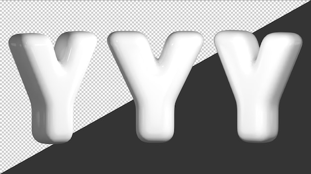 3d-ontwerp letter y