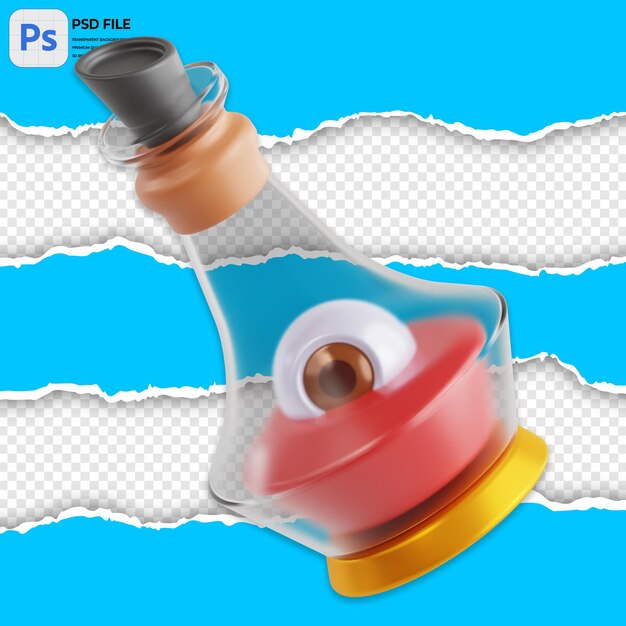 3d oog gevulde gif illustratie render icon geïsoleerd png