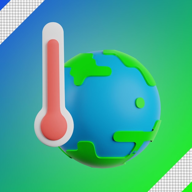 3d opwarming van de aarde