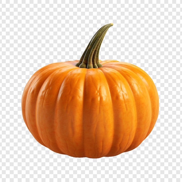 PSD 3d orange pumpkin isolated on transparent background