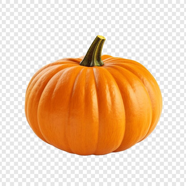 PSD 3d orange pumpkin isolated on transparent background