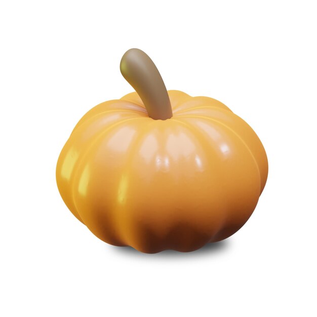 PSD zucca arancione 3d