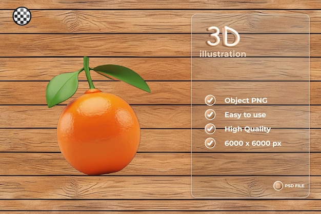 PSD 3d orange soft smooth lighting only png premium psd