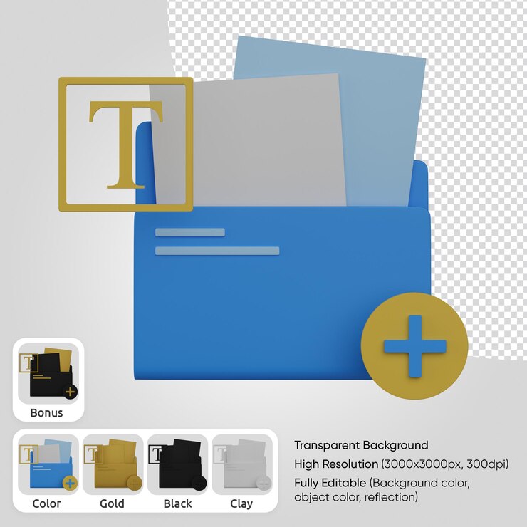PSD 3d orginize folder