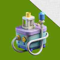 PSD 3d oxygen tank on transparent