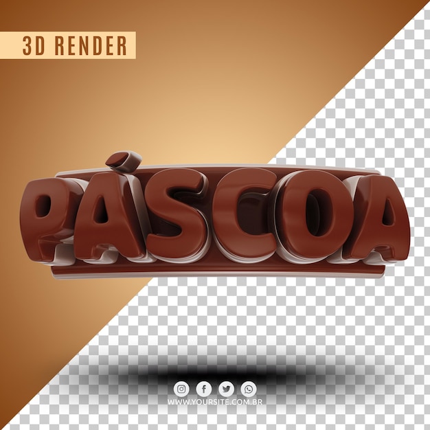 3d-paaslogo voor bedrijven premium psd