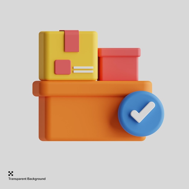 3d packaging icon