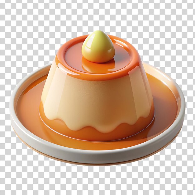 PSD 3d panna cotta изолирована на прозрачном фоне