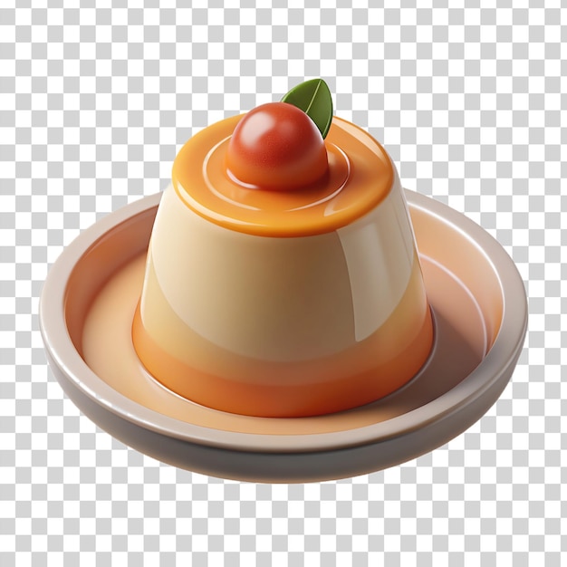 PSD 3d panna cotta изолирована на прозрачном фоне