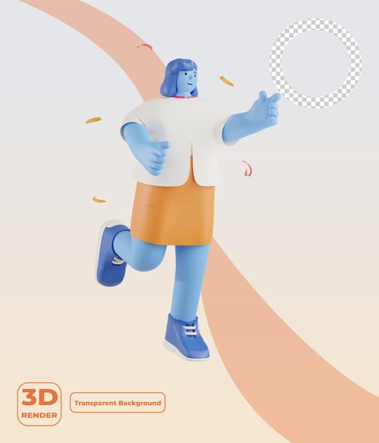 3 d パーティーの人々 はダンスで祝う