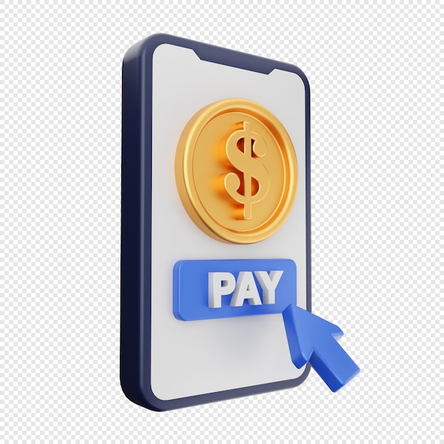 PSD 3d payment icon illustration