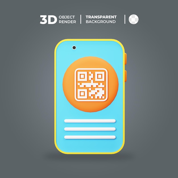 PSD 3d платежный qr-код